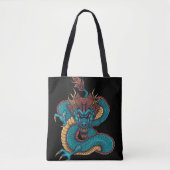 Blauchinesischer Drache Tasche (Vorderseite)