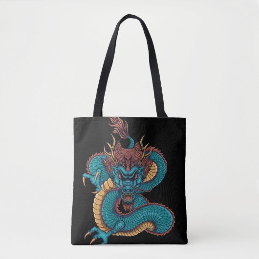 Blauchinesischer Drache Tasche (Vorderseite)