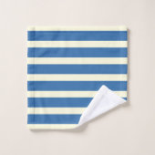 Blaucreme Badhandtuch Set (Waschlappen)