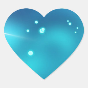 Blaudiamant Herz-Aufkleber