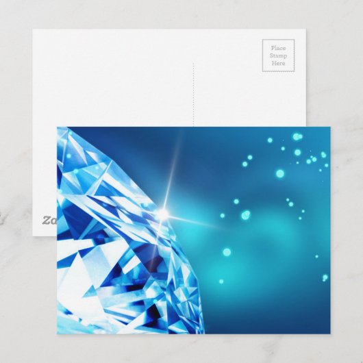 Blaudiamant Postkarte (Vorne/Hinten)
