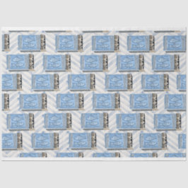 Blaudosen für Sardinen Seidenpapier