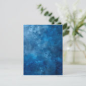 Blaudruckpapier mit Druckfarbe Einladung (Stehend Vorderseite)