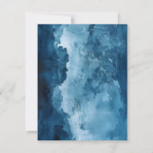 Blaudruckpapier mit Druckfarbe Einladung (Rückseite)