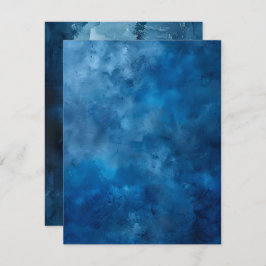 Blaudruckpapier mit Druckfarbe Einladung