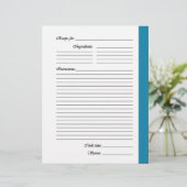 Blaue 2-seitige Rezeptorseiten (Stehend Vorderseite)