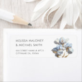 Blaue 3D-Blumen stilisierte Lilien Hochzeit (Insitu)