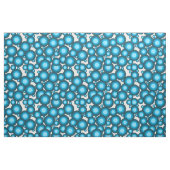 Blaue 70er Jahre Stoff (Yard (91,4 cm))