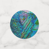 Blaue Abalone-Muster Konfetti (Klein Vorderseite)