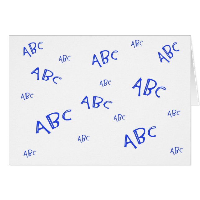 Blaue ABCs (Vorderseite (Horizontal))
