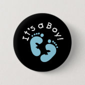 Blaue Abdrücke ist es ein Junge Button (Vorderseite)