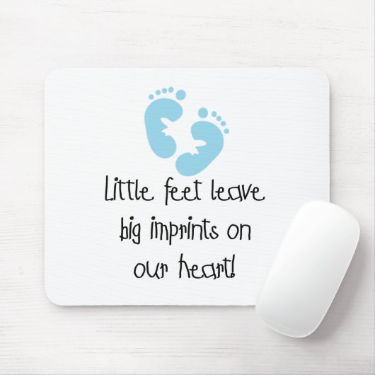 Blaue Abdrücke Mousepad (Mit Mouse)