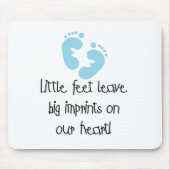 Blaue Abdrücke Mousepad (Vorne)