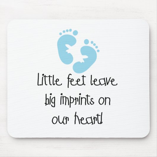 Blaue Abdrücke Mousepad (Vorne)