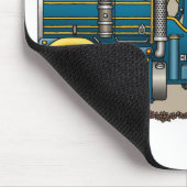 Blaue Abschleppwagenwrecker-Mausunterlage Mousepad (Ecke)