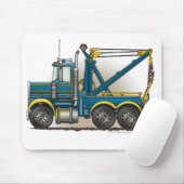 Blaue Abschleppwagenwrecker-Mausunterlage Mousepad (Mit Mouse)