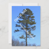 Blaue Abschluss Einladung (Rückseite)