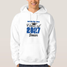Blaue Abschlussklasse 2027 Senior Custom High Scho