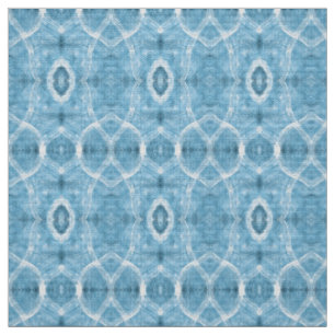 Blaue abstrakte Aquarell-Kunst Stoff