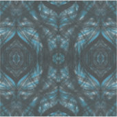 Blaue abstrakte Aquarellkunst Aufkleber (Vorderseite)