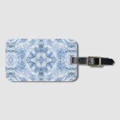 Blaue abstrakte Aquarellkunst Gepäckanhänger (Vorderseite (Horizontal))