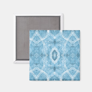 Blaue abstrakte Aquarellkunst Magnet