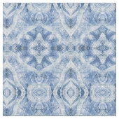 Blaue abstrakte Aquarellkunst Stoff (Nahaufnahme)