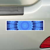 Blaue abstrakte Blume Autoaufkleber (Auf Auto)