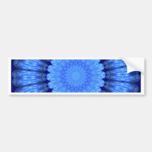 Blaue abstrakte Blume Autoaufkleber