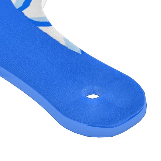 Blaue Abstrakte Fischskala Musterspanplatte Schneidebrett (Ecke)