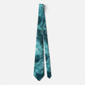 Blaue Abstrakte Galaxie Blick Männer-Krawatte Krawatte (Vorderseite)