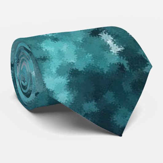 Blaue Abstrakte Galaxie Blick Männer-Krawatte Krawatte (Gerollt)