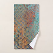  Blaue Abstrakte gemischte Tiere und Zebrahaut Badhandtuch Set (Handtuch)