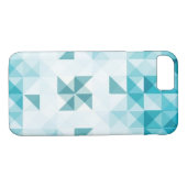 Blaue abstrakte geometrische Hintergrund-Schablone Case-Mate iPhone Hülle (Rückseite (Horizontal))