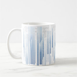 Blaue Abstrakte Geometrische Tasse