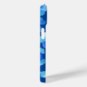 Blaue Abstrakte gestrichene Quadrate Case-Mate iPhone Hülle (Rückseite / Rechts)