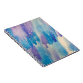 Blaue abstrakte Hintergrundabstrakte, Aqua, Art, A Notizblock (Rechte Seite)