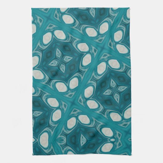 Blaue Abstrakte Küchentücher (Vertikal)