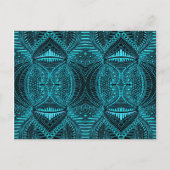 Blaue Abstrakte Landschaft Postkarte (Vorderseite)