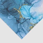 Blaue Abstrakte Marmorplatte Seidenpapier (Ausschnitt)