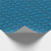 Blaue Abstrakte Pinselstriche Geschenkpapier (Ecke)