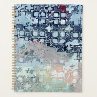 Blaue abstrakte Planerin für moderne Kunst Planer