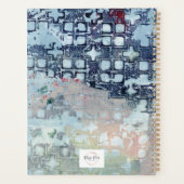 Blaue abstrakte Planerin für moderne Kunst Planer (Rückseite)