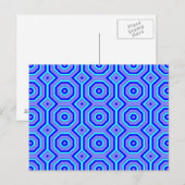 Blaue abstrakte Postkarte (Vorne/Hinten)