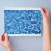 blaue abstrakte Quadrate Flyer (Hand)