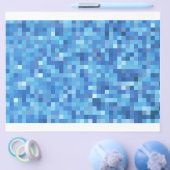 blaue abstrakte Quadrate Flyer (Einzeln)
