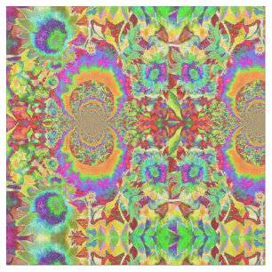 Blaue abstrakte Sonnenblumenblume Aquarellmalerei Stoff