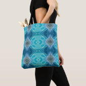 Blaue abstrakte Tasche (Von Nahem)