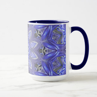 Blaue abstrakte Tasse