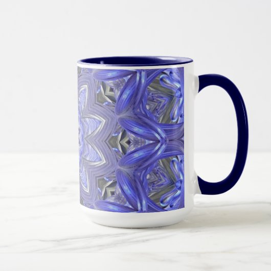 Blaue abstrakte Tasse (Rechts)
